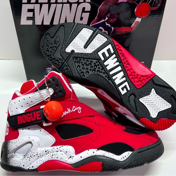 NEW!!!! PATRICK EWING RED ROGUE MENS NEW WITH BOX CHOOSE YOUR SIZE 1BM01309-602 - Picture 5 of 12